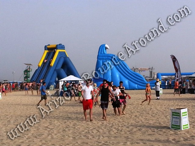 Water Slides at Wet Electric Huntington Beach CA